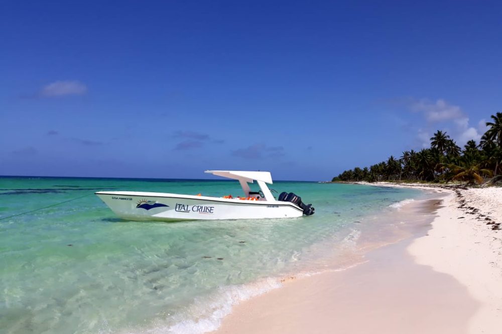 Isla saona canto de la playa